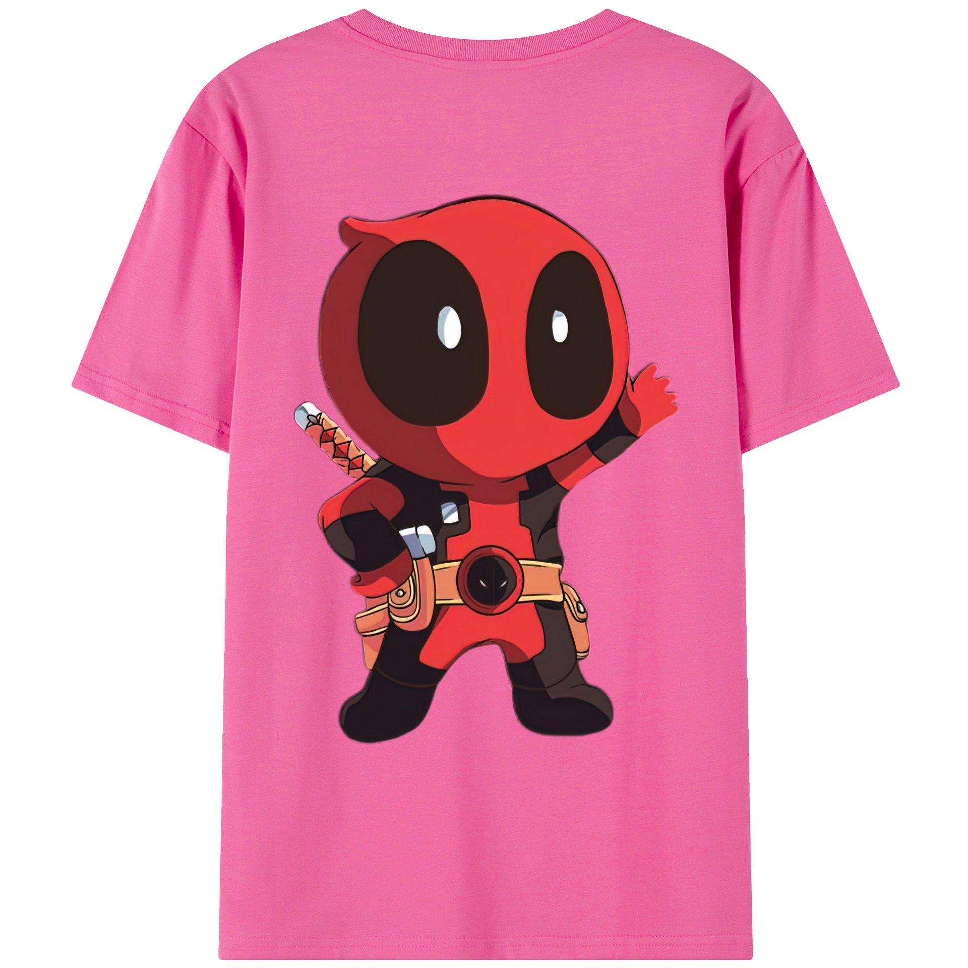 （画像用） Deadpool デッドプール レディース半袖Tシャツ(バックプリント)